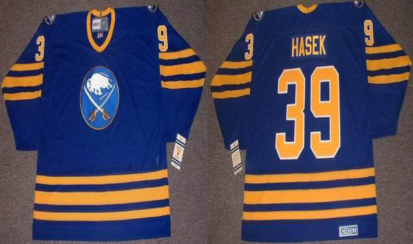 2019 Men Buffalo Sabres 39 Hasek blue CCM NHL jerseys